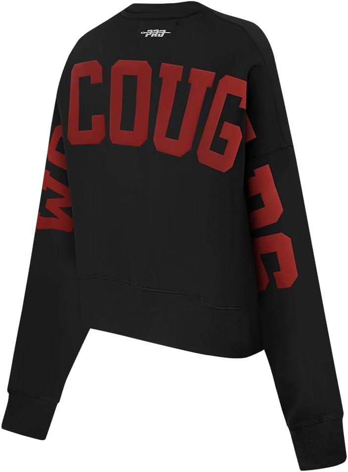 imageWomens College Wingspan Brushed Back French Terry Crewneck SweatshirtBlack