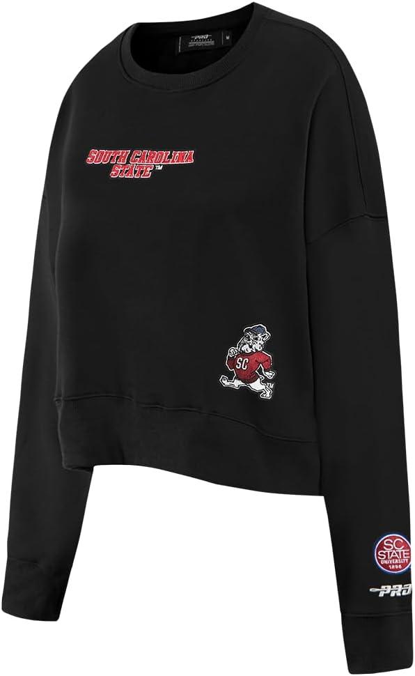 imageWomens College Wingspan Brushed Back French Terry Crewneck SweatshirtBlack