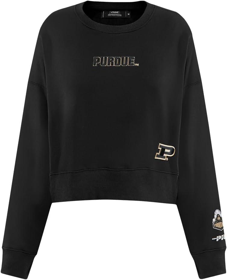 imageWomens College Wingspan Brushed Back French Terry Crewneck SweatshirtBlack