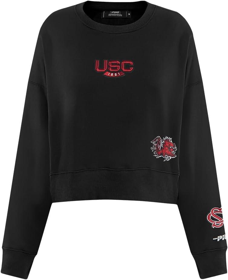 imageWomens College Wingspan Brushed Back French Terry Crewneck SweatshirtBlack