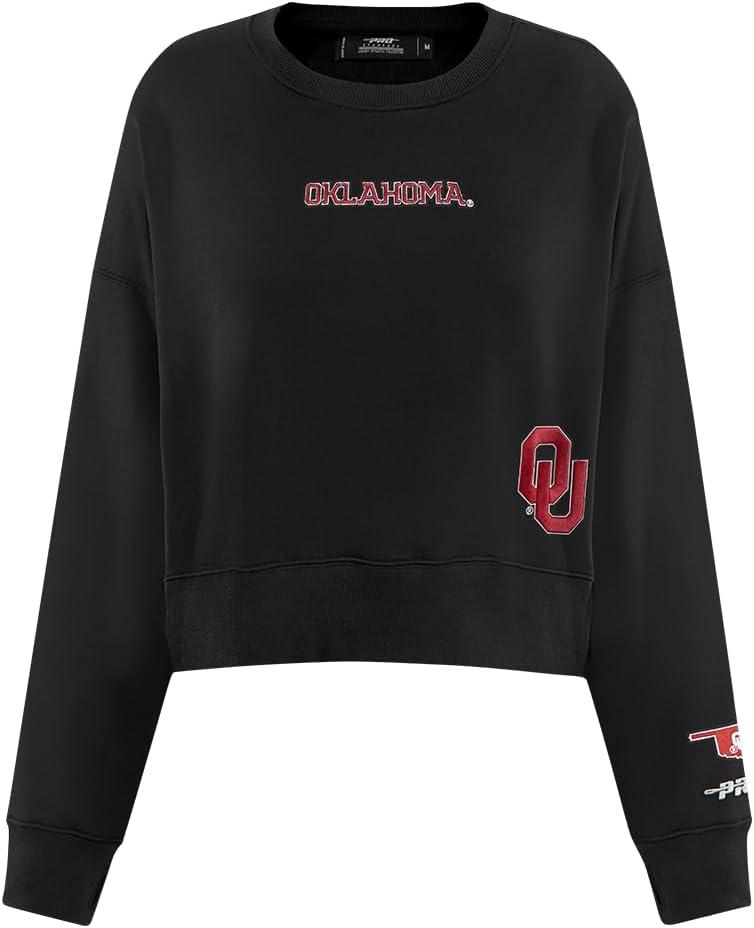 imageWomens College Wingspan Brushed Back French Terry Crewneck SweatshirtBlack