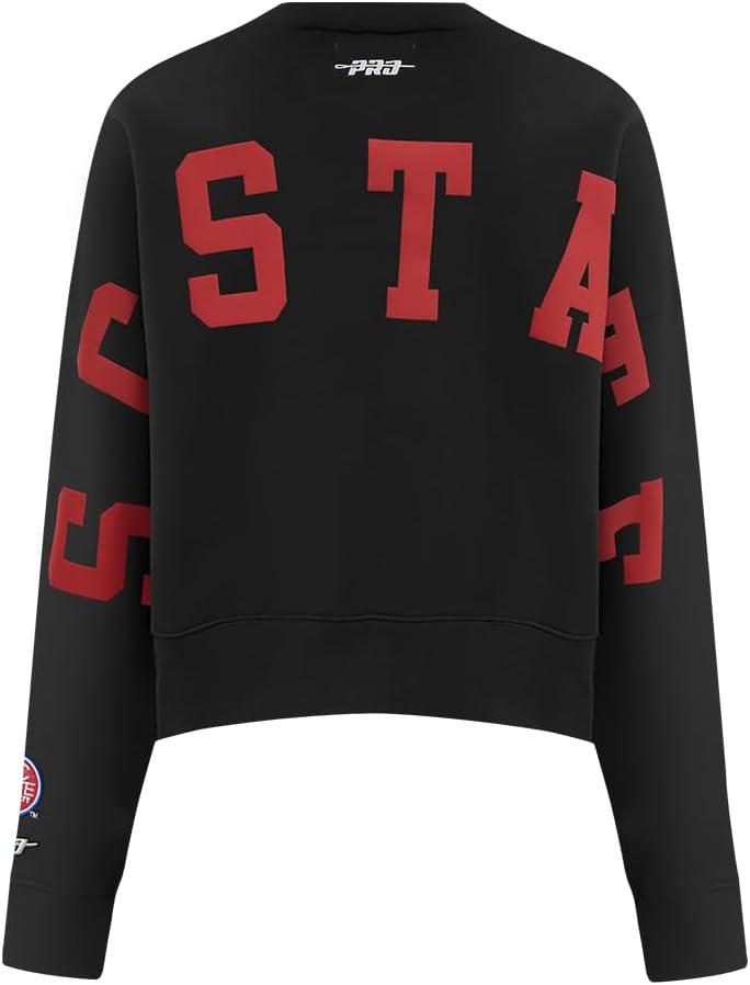imageWomens College Wingspan Brushed Back French Terry Crewneck SweatshirtBlack