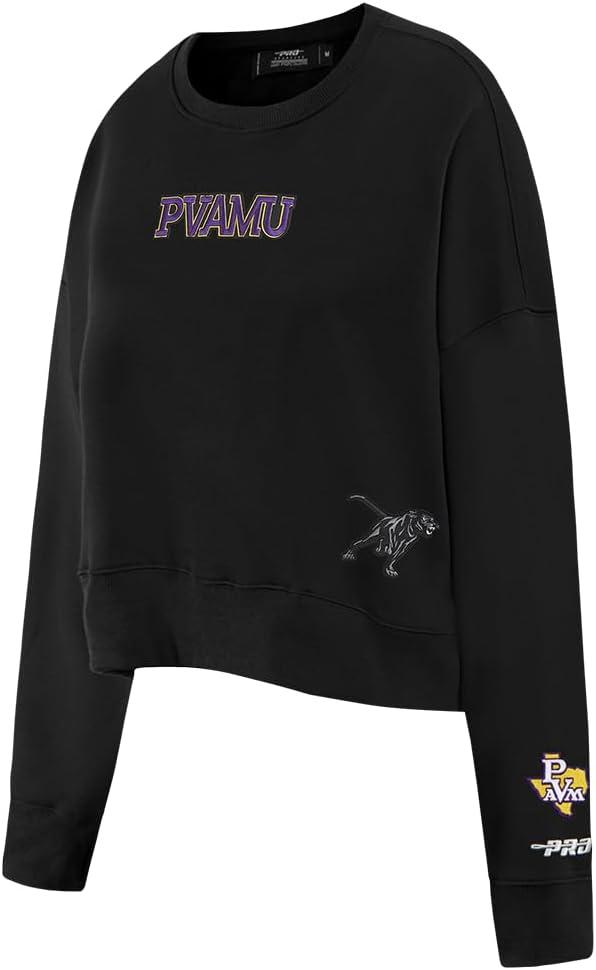 imageWomens College Wingspan Brushed Back French Terry Crewneck SweatshirtBlack
