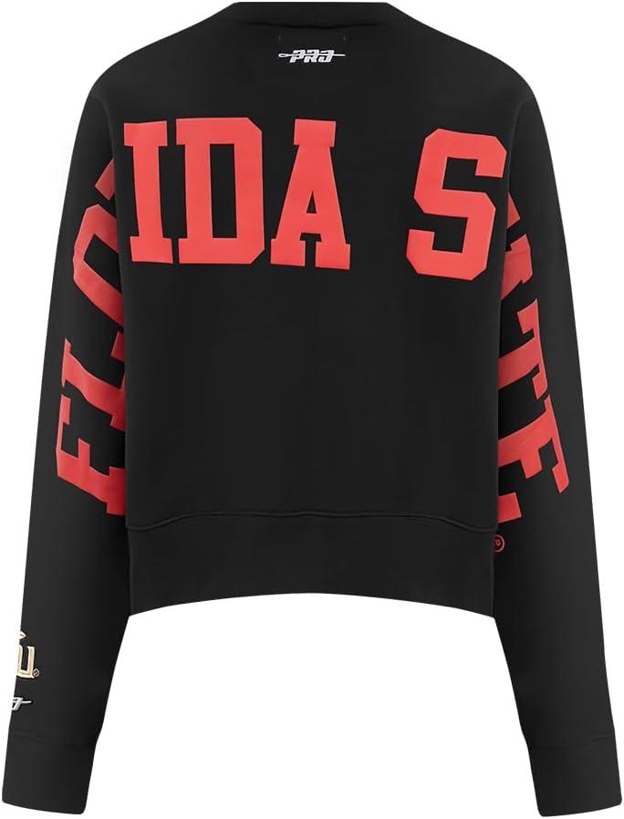 imageWomens College Wingspan Brushed Back French Terry Crewneck SweatshirtBlack