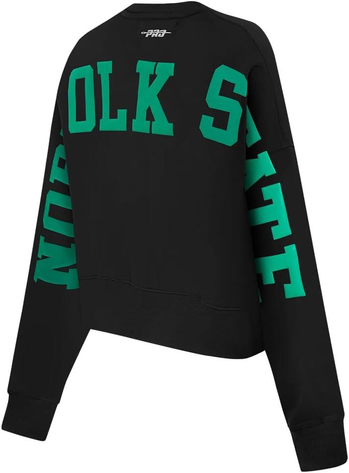 imageWomens College Wingspan Brushed Back French Terry Crewneck SweatshirtBlack
