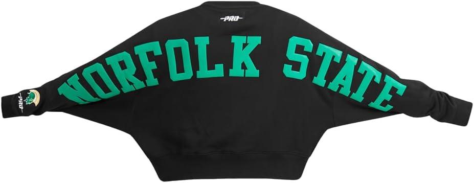 imageWomens College Wingspan Brushed Back French Terry Crewneck SweatshirtBlack