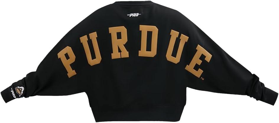 imageWomens College Wingspan Brushed Back French Terry Crewneck SweatshirtBlack