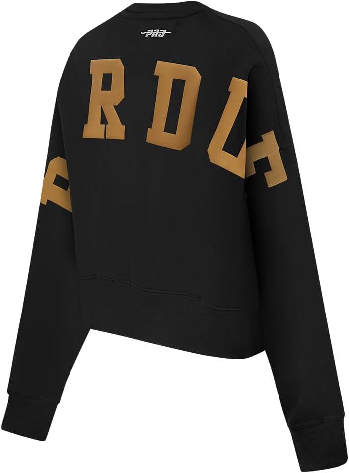 imageWomens College Wingspan Brushed Back French Terry Crewneck SweatshirtBlack