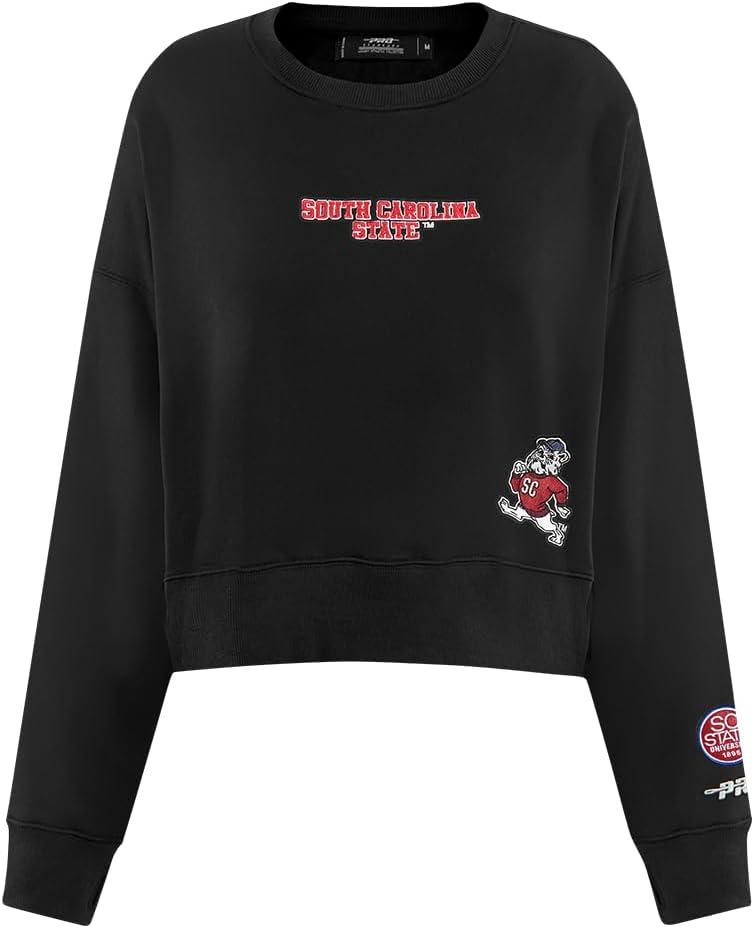 imageWomens College Wingspan Brushed Back French Terry Crewneck SweatshirtBlack