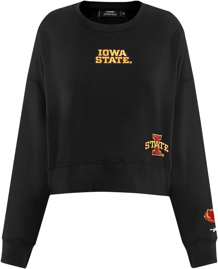 imageWomens College Wingspan Brushed Back French Terry Crewneck SweatshirtBlack