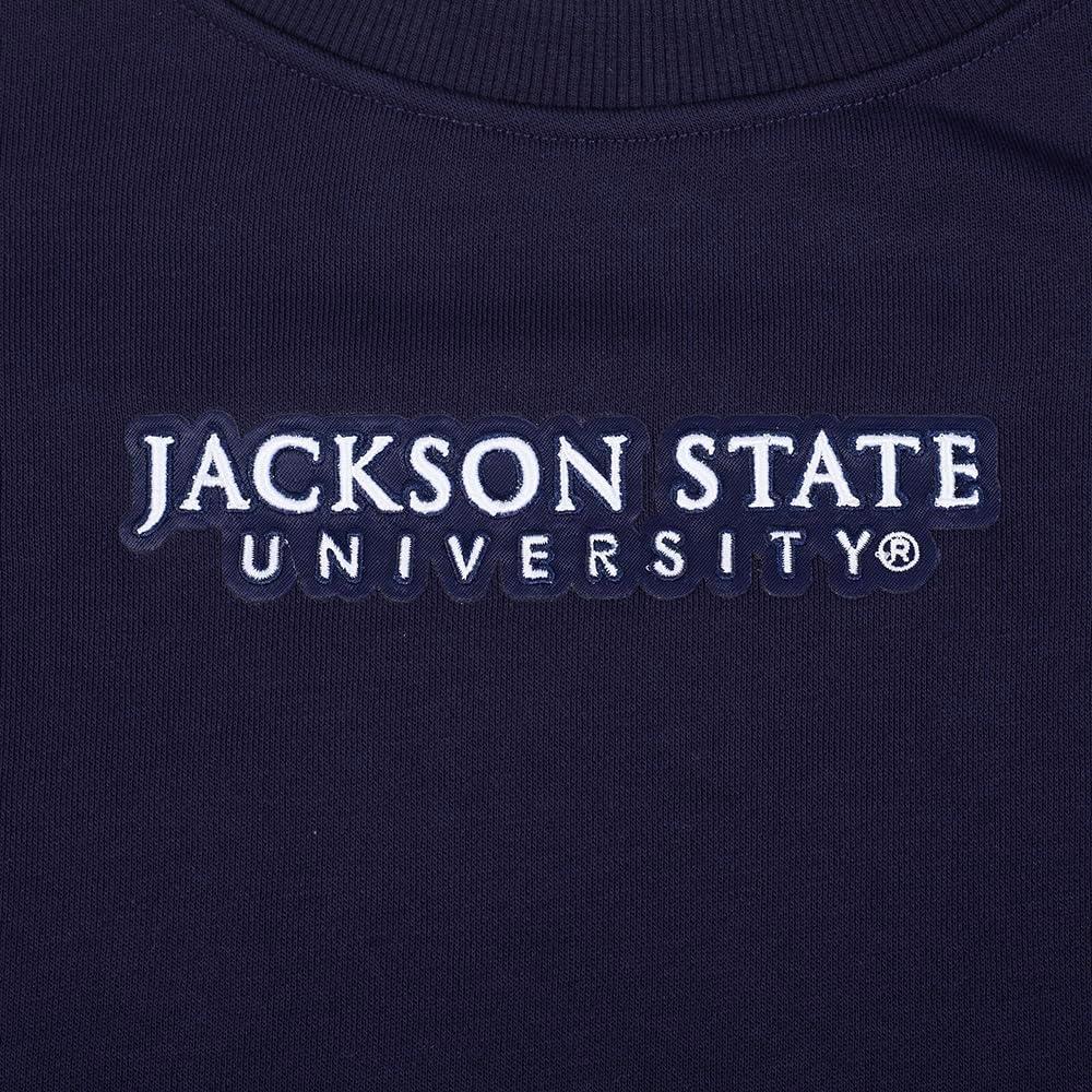imageWomens College Wingspan Brushed Back French Terry Crewneck SweatshirtMidnight Navy