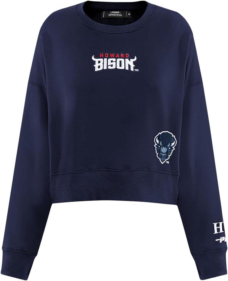 imageWomens College Wingspan Brushed Back French Terry Crewneck SweatshirtMidnight Navy