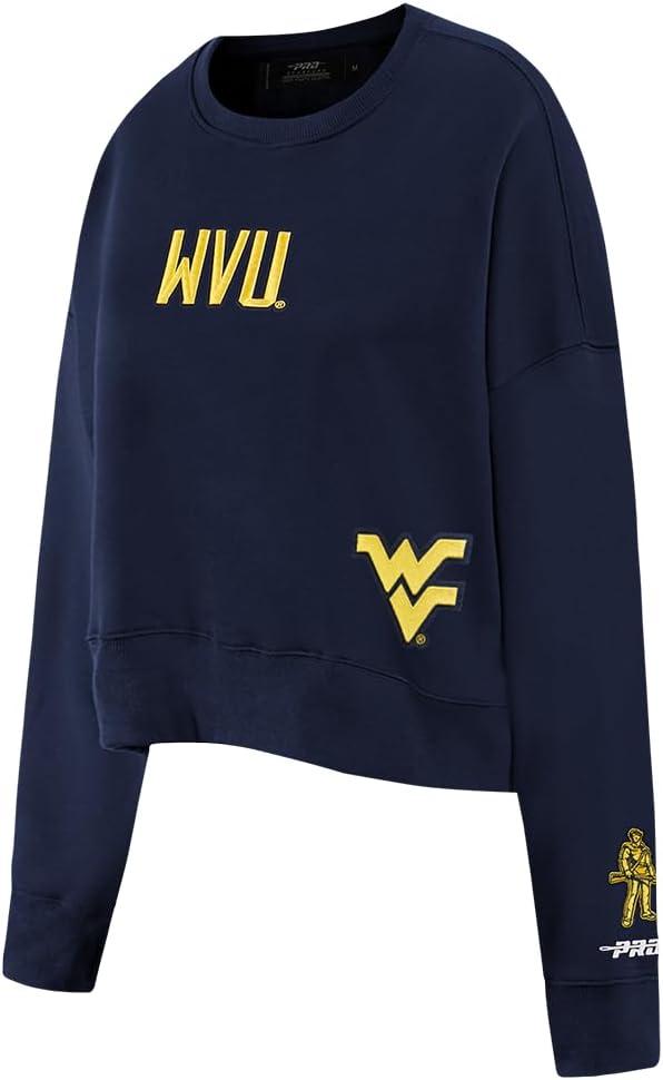 imageWomens College Wingspan Brushed Back French Terry Crewneck SweatshirtMidnight Navy