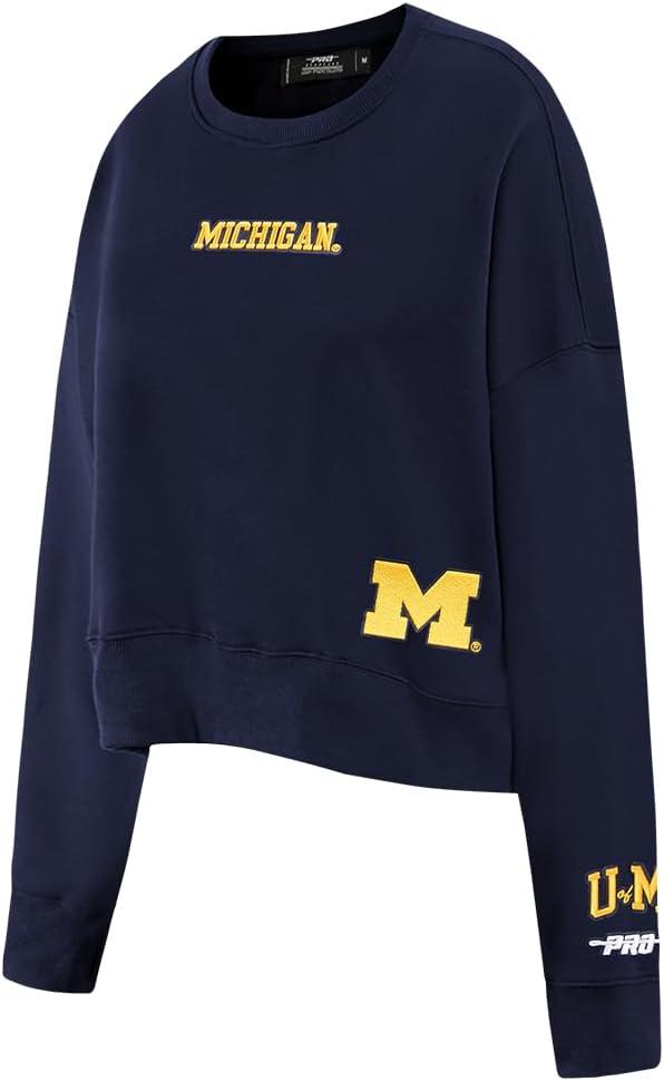 imageWomens College Wingspan Brushed Back French Terry Crewneck SweatshirtMidnight Navy