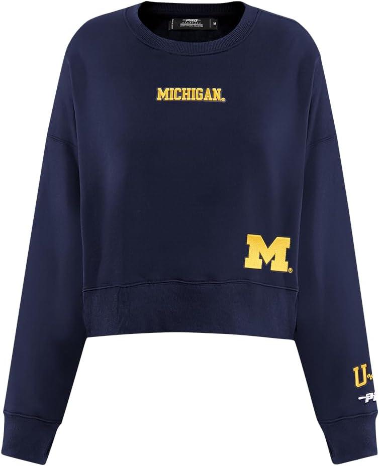 imageWomens College Wingspan Brushed Back French Terry Crewneck SweatshirtMidnight Navy