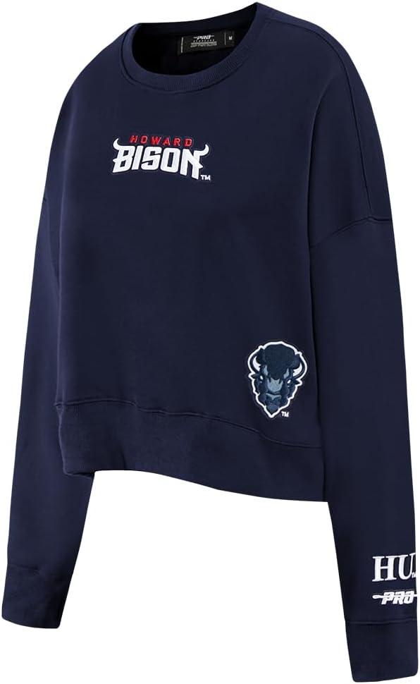 imageWomens College Wingspan Brushed Back French Terry Crewneck SweatshirtMidnight Navy