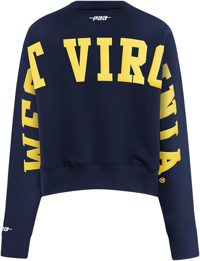 imageWomens College Wingspan Brushed Back French Terry Crewneck SweatshirtMidnight Navy