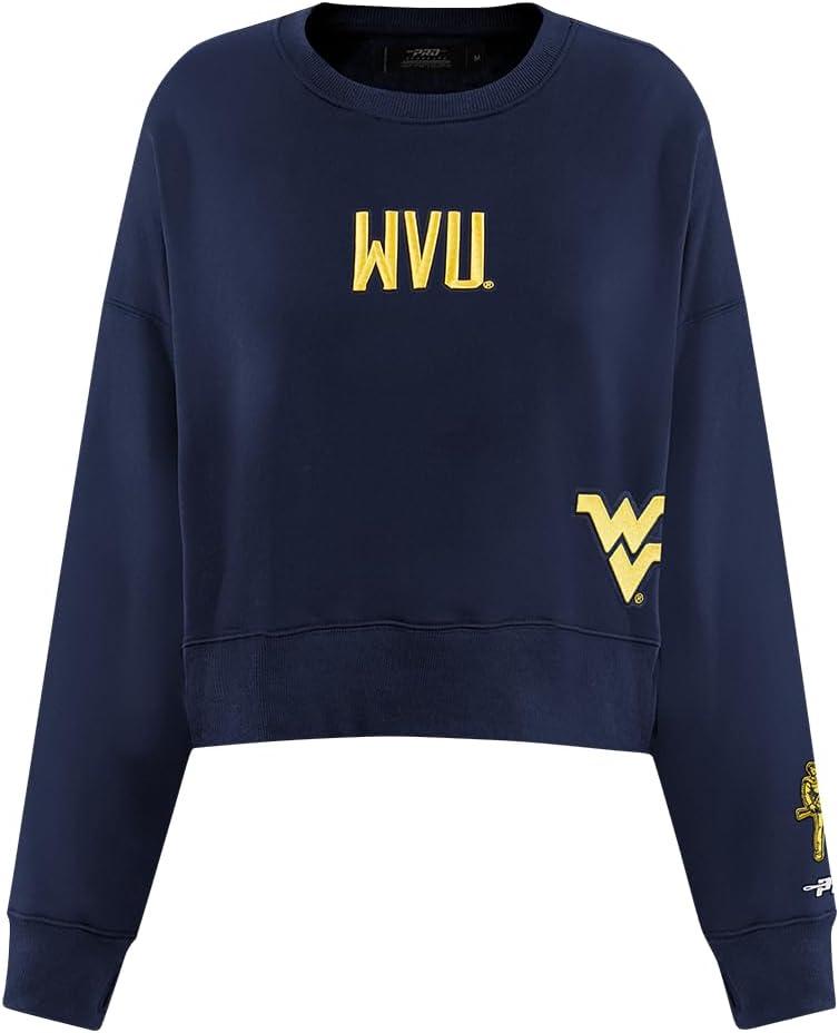 imageWomens College Wingspan Brushed Back French Terry Crewneck SweatshirtMidnight Navy