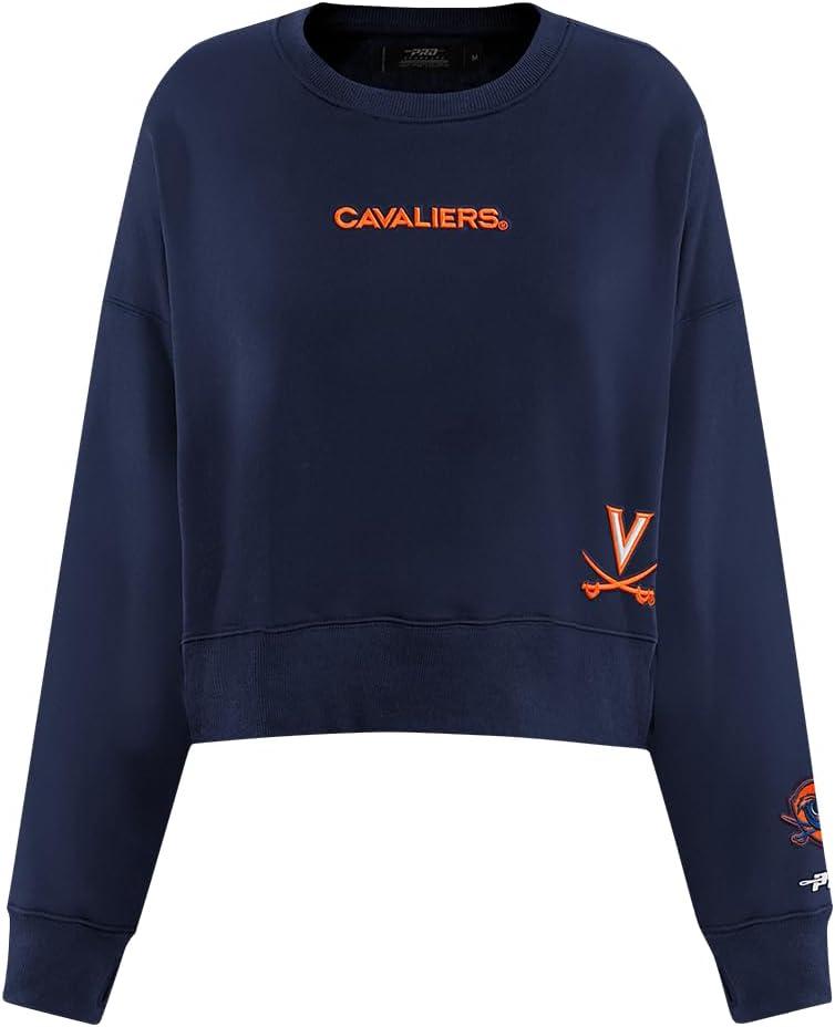 imageWomens College Wingspan Brushed Back French Terry Crewneck SweatshirtMidnight Navy