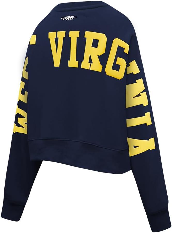 imageWomens College Wingspan Brushed Back French Terry Crewneck SweatshirtMidnight Navy