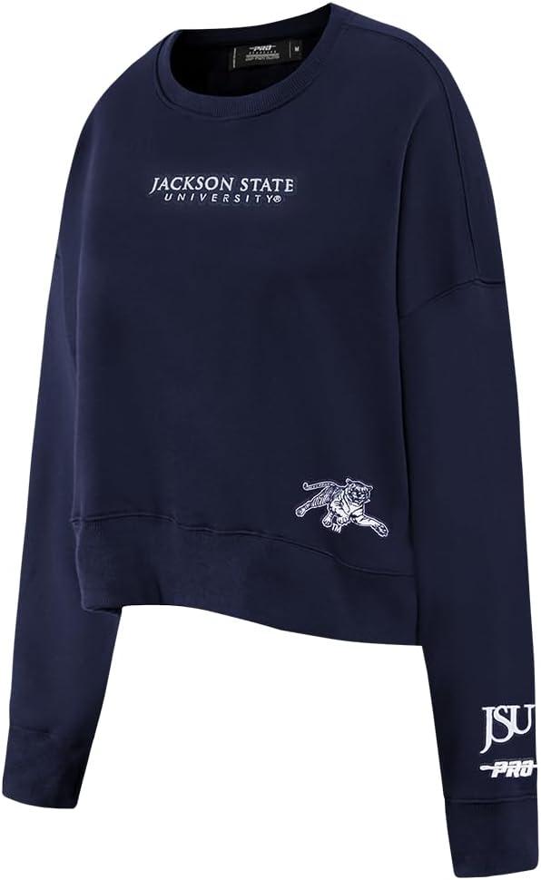 imageWomens College Wingspan Brushed Back French Terry Crewneck SweatshirtMidnight Navy