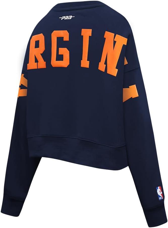imageWomens College Wingspan Brushed Back French Terry Crewneck SweatshirtMidnight Navy
