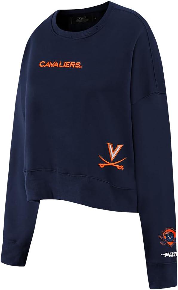 imageWomens College Wingspan Brushed Back French Terry Crewneck SweatshirtMidnight Navy