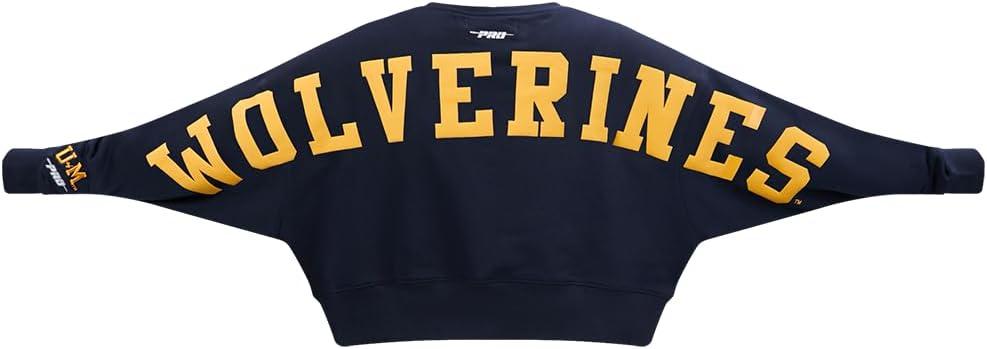 imageWomens College Wingspan Brushed Back French Terry Crewneck SweatshirtMidnight Navy