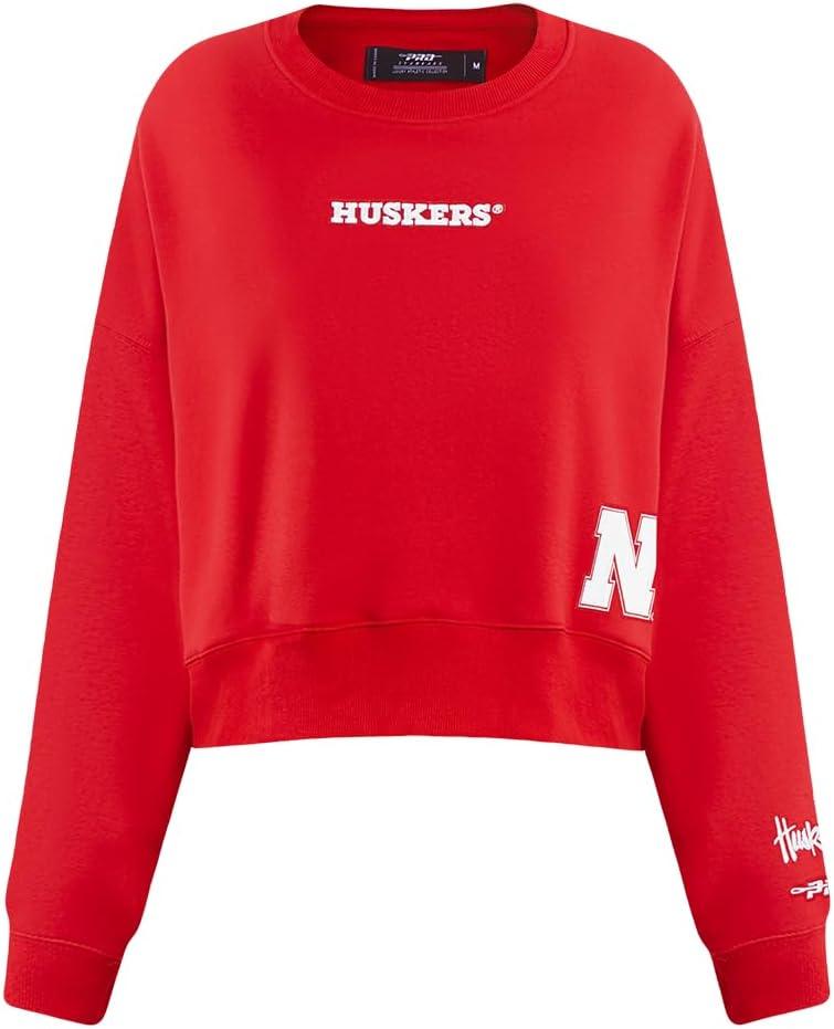 imageWomens College Wingspan Brushed Back French Terry Crewneck SweatshirtRed