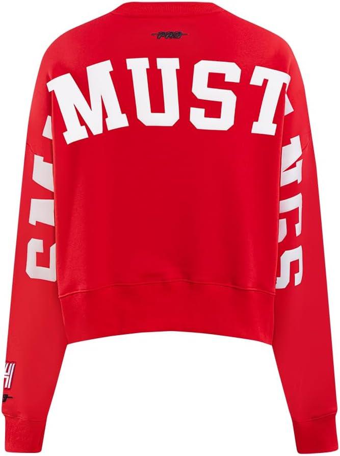 imageWomens College Wingspan Brushed Back French Terry Crewneck SweatshirtRed