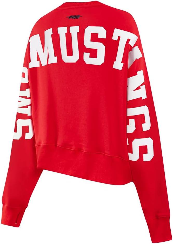 imageWomens College Wingspan Brushed Back French Terry Crewneck SweatshirtRed