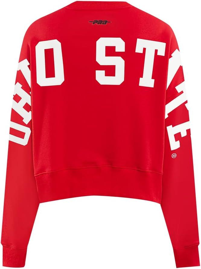 imageWomens College Wingspan Brushed Back French Terry Crewneck SweatshirtRed