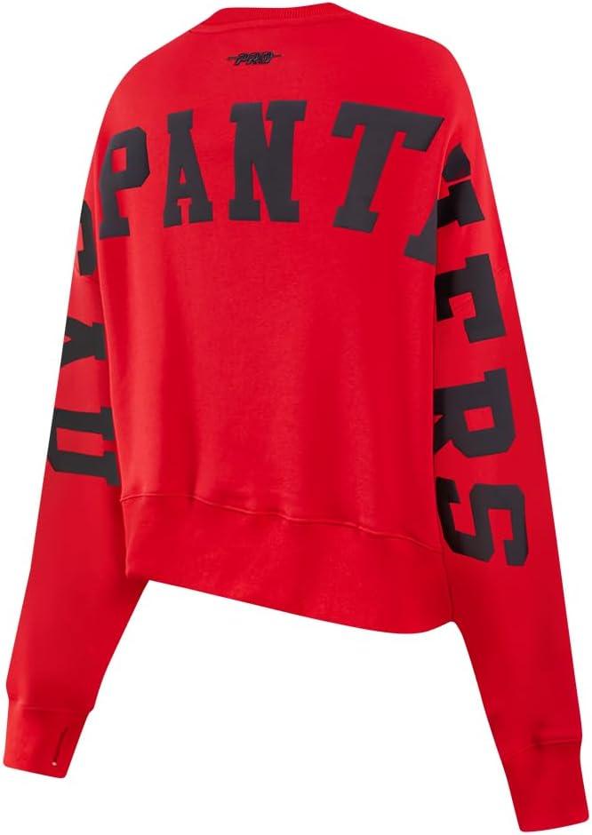 imageWomens College Wingspan Brushed Back French Terry Crewneck SweatshirtRed