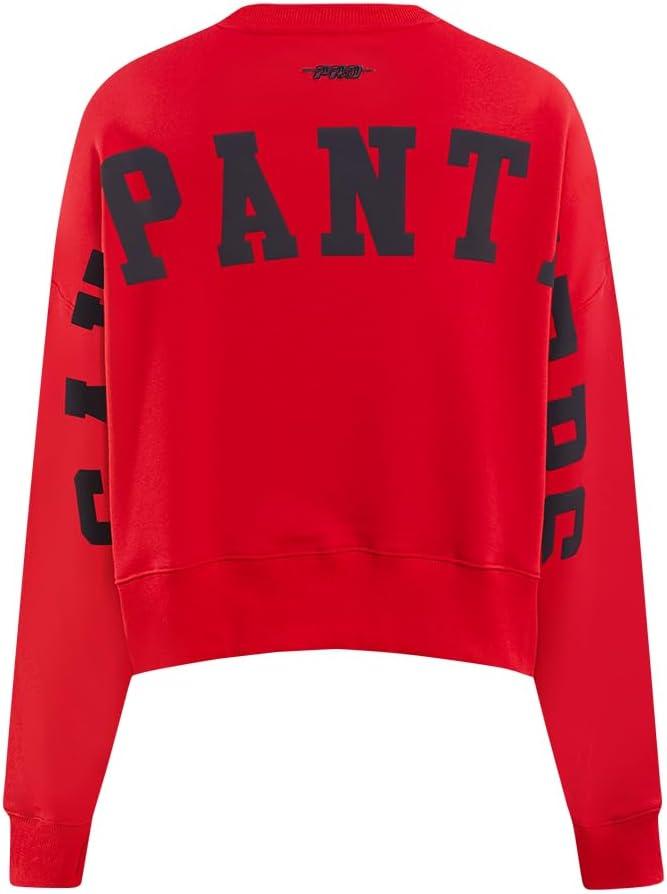 imageWomens College Wingspan Brushed Back French Terry Crewneck SweatshirtRed