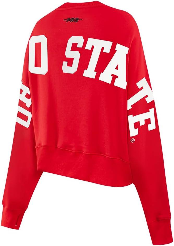 imageWomens College Wingspan Brushed Back French Terry Crewneck SweatshirtRed