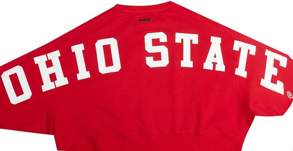 imageWomens College Wingspan Brushed Back French Terry Crewneck SweatshirtRed