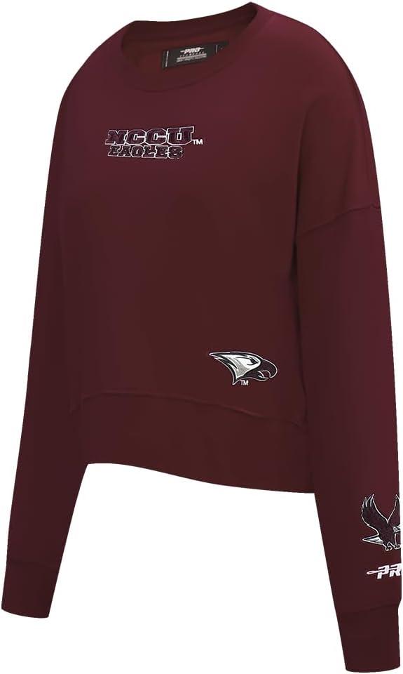 imageWomens College Wingspan Brushed Back French Terry Crewneck SweatshirtWine