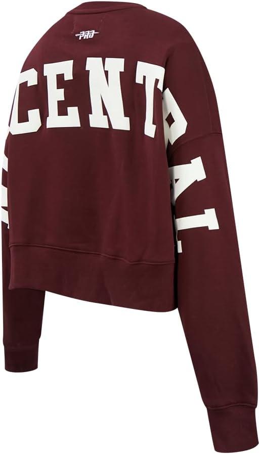 imageWomens College Wingspan Brushed Back French Terry Crewneck SweatshirtWine