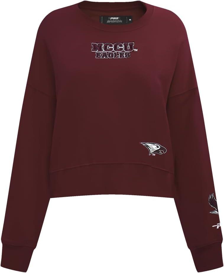imageWomens College Wingspan Brushed Back French Terry Crewneck SweatshirtWine