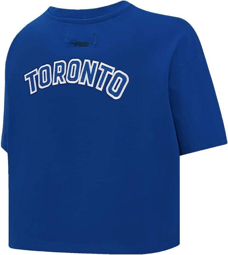 imageWomens NHL Classic Chenille Cotton Short Sleeve Boxy TeeDodger Blue