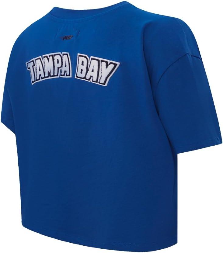 imageWomens NHL Classic Chenille Cotton Short Sleeve Boxy TeeDodger Blue