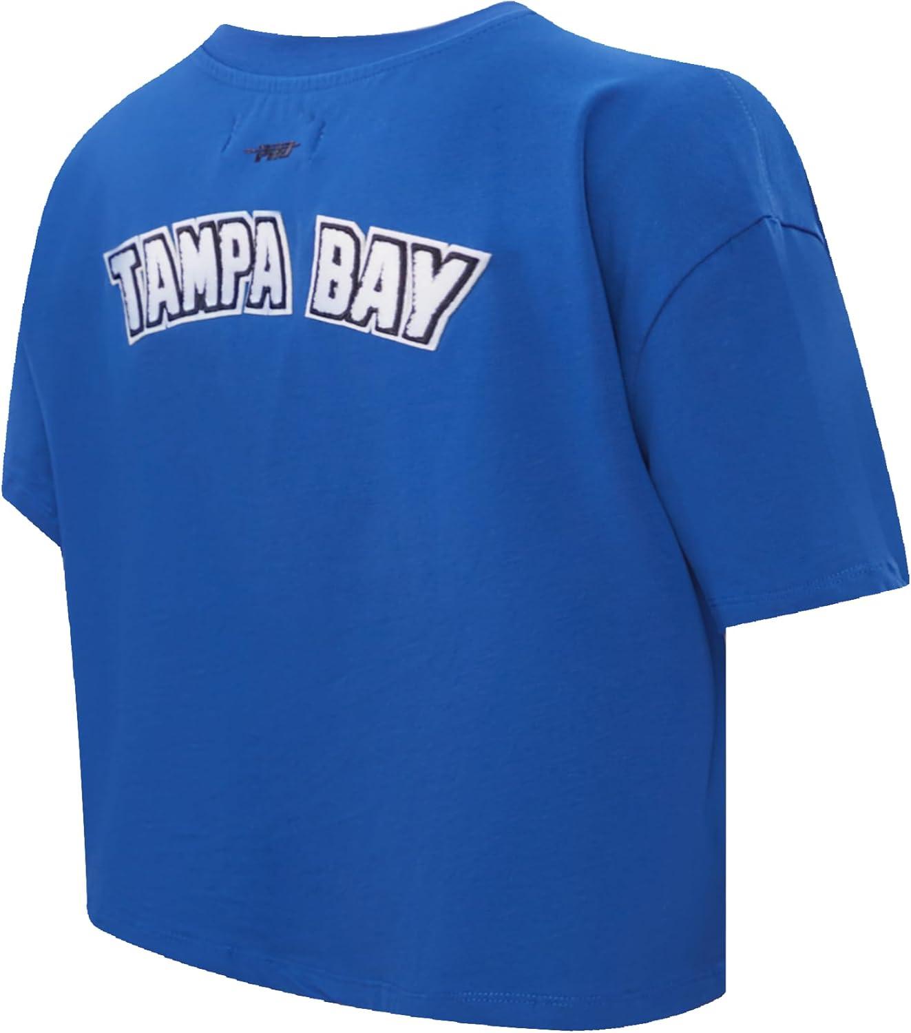 imageWomens NHL Classic Chenille Cotton Short Sleeve Boxy TeeDodger Blue