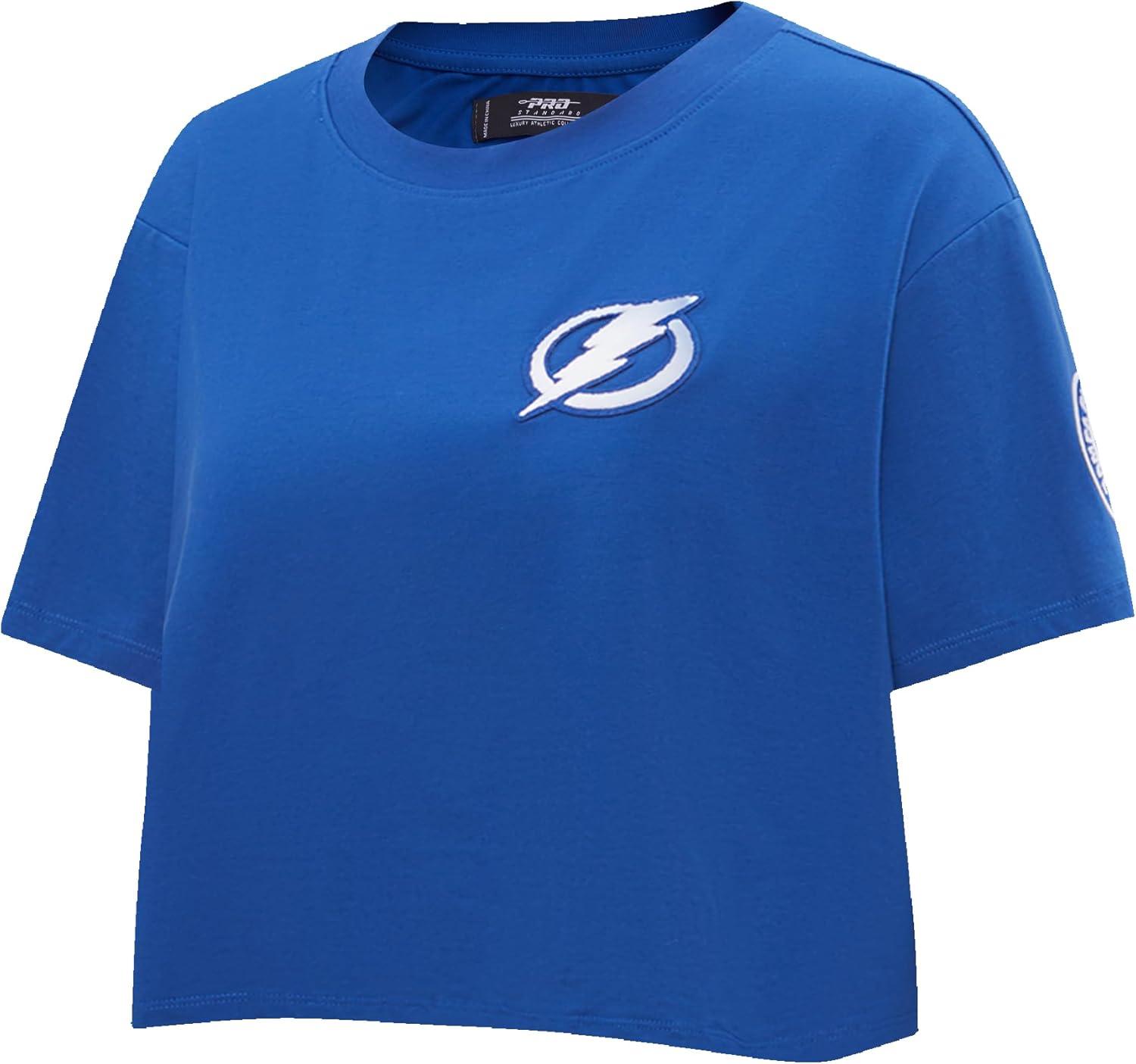 imageWomens NHL Classic Chenille Cotton Short Sleeve Boxy TeeDodger Blue