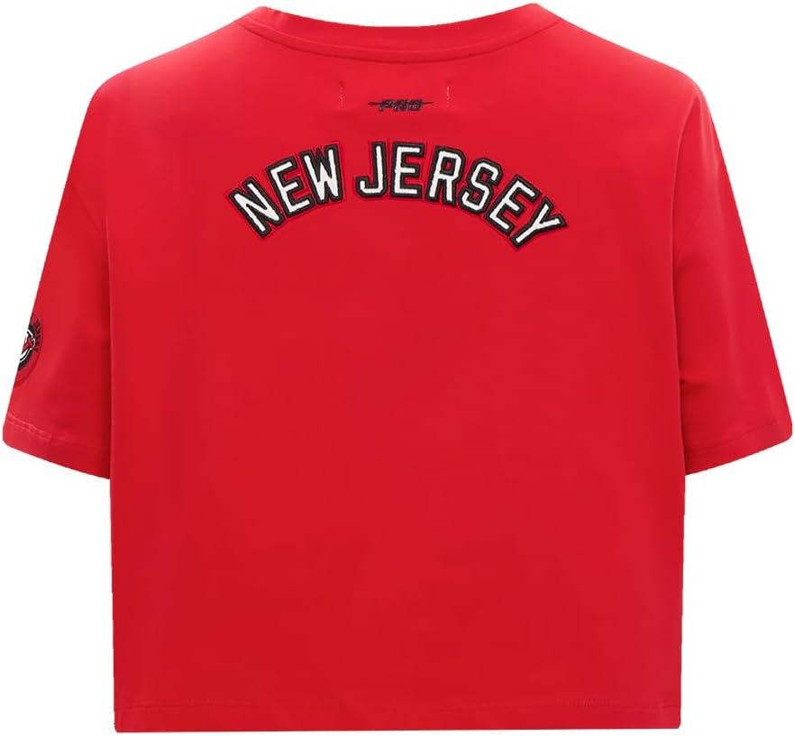 imageWomens NHL Classic Chenille Cotton Short Sleeve Boxy TeeRed