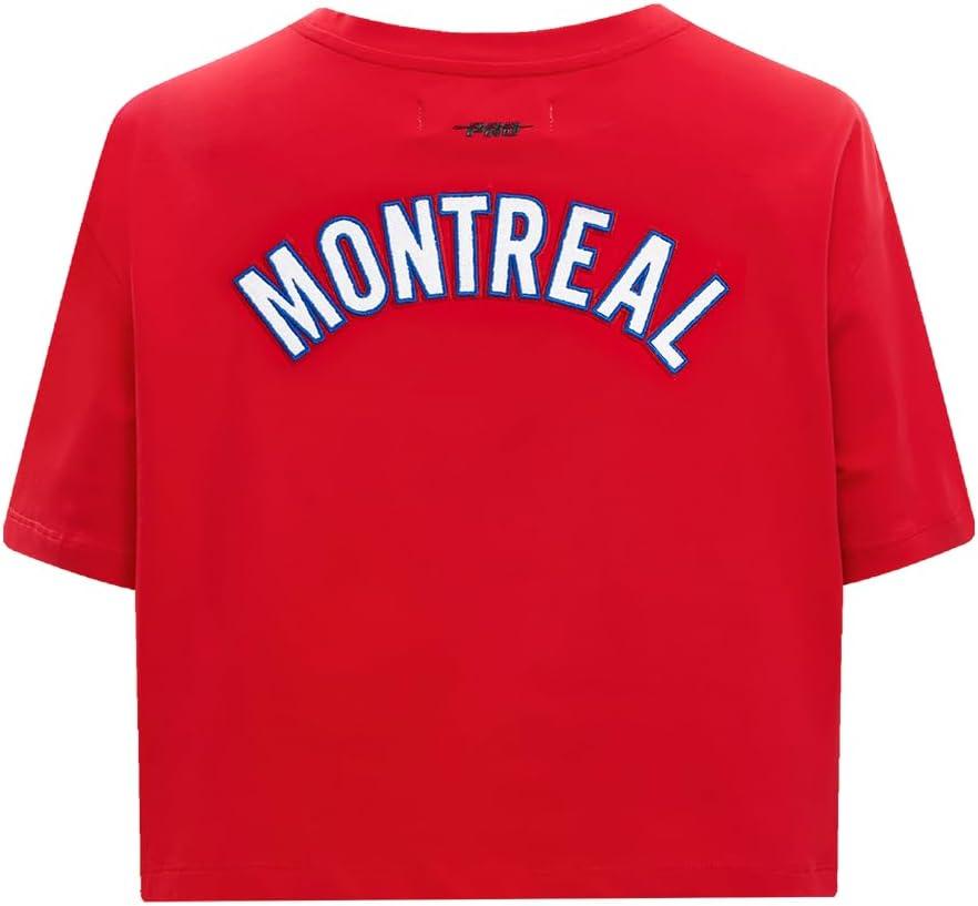 imageWomens NHL Classic Chenille Cotton Short Sleeve Boxy TeeRed