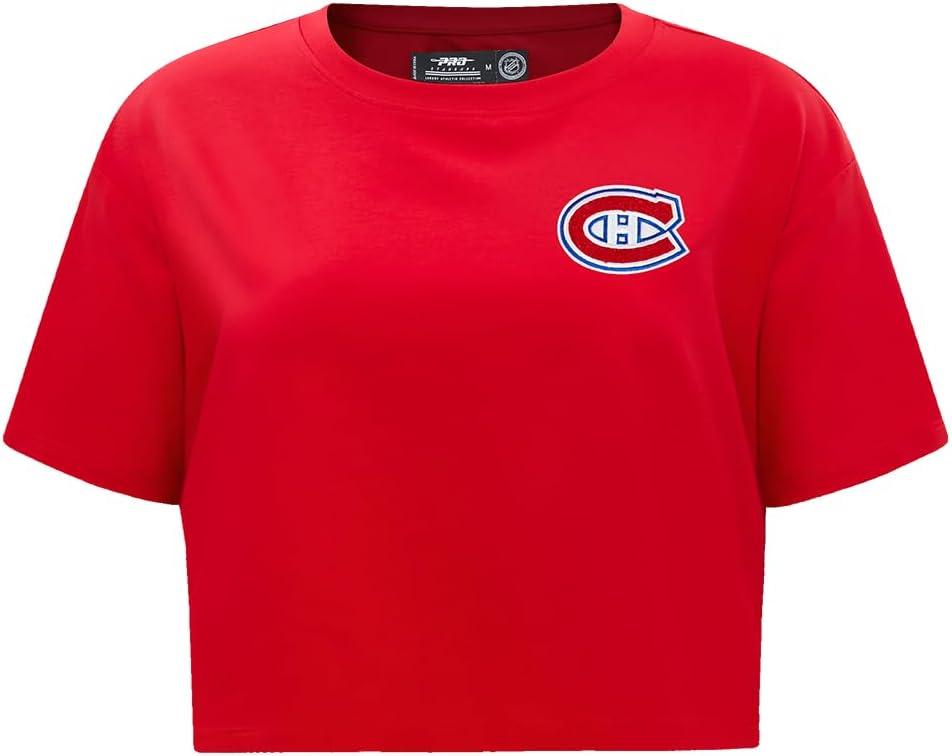imageWomens NHL Classic Chenille Cotton Short Sleeve Boxy TeeRed