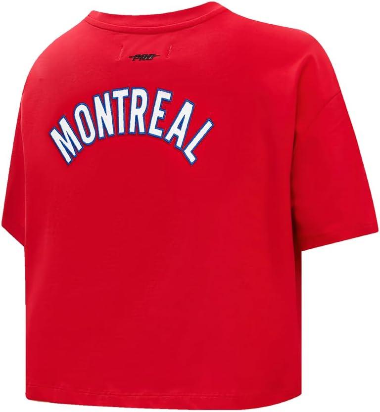 imageWomens NHL Classic Chenille Cotton Short Sleeve Boxy TeeRed