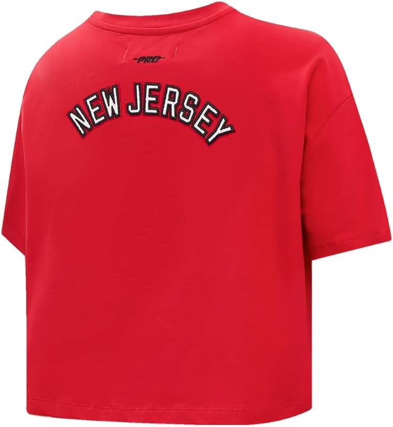 imageWomens NHL Classic Chenille Cotton Short Sleeve Boxy TeeRed