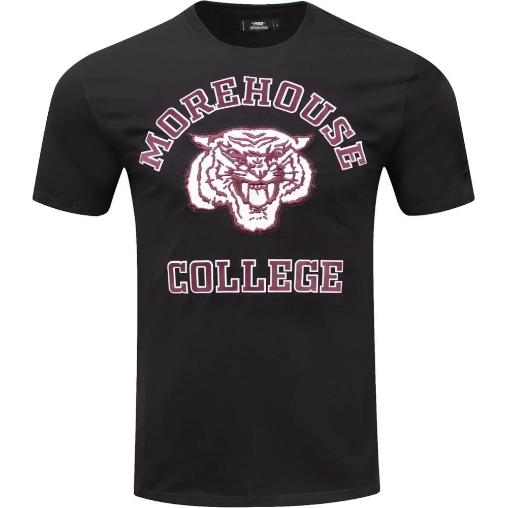 imagePro Standard Mens Morehouse College Classic Chenille Short Sleeve Tee Black 3XL