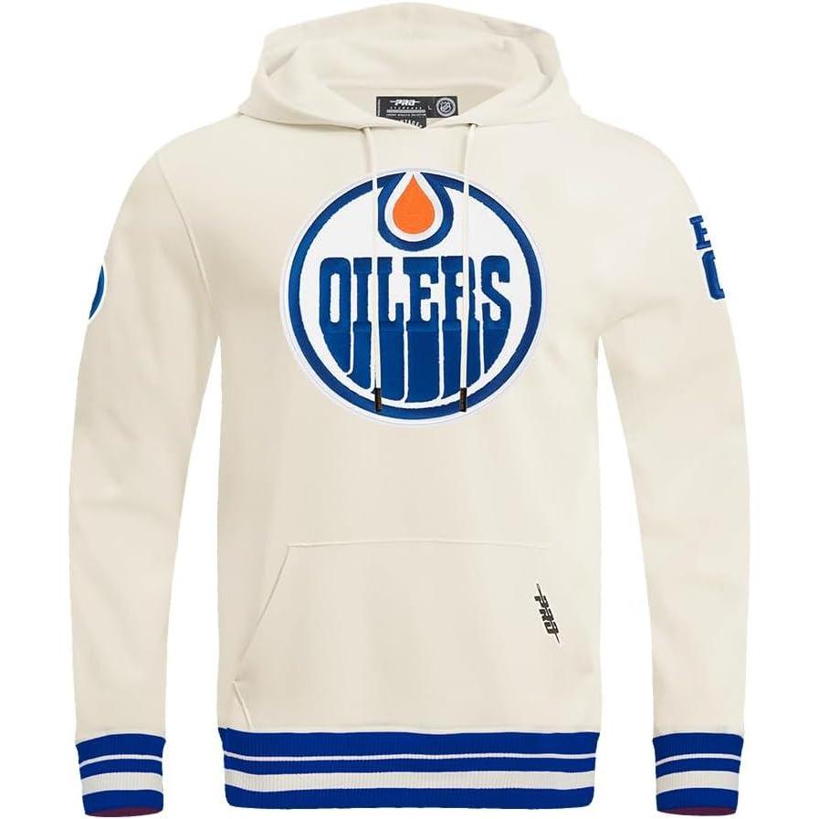 imagePro Standard Mens NHL Retro Classics Brushed Back French Terry Pull Over HoodieEggshellDodger Blue